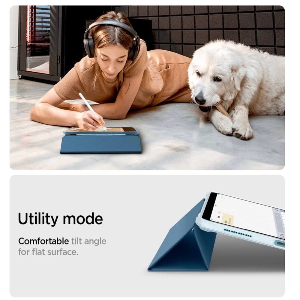 Spigen Ultra Hybrid Pro Case for iPad Air - Blue - Picture 5 of 10